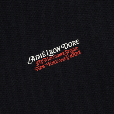 Aimé Leon Dore Monogram Hoodie Jet Black