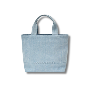 Marithé François Girbaud Classic Logo Canvas Tote Bag Light Blue