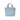 Marithé François Girbaud Classic Logo Canvas Tote Bag Light Blue