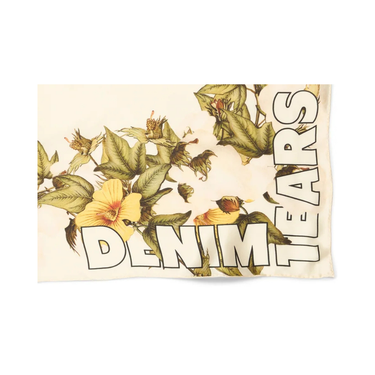 Denim Tears Floral Silk Bandana Cream