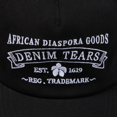 Denim Tears ADG Stamp Cap Black