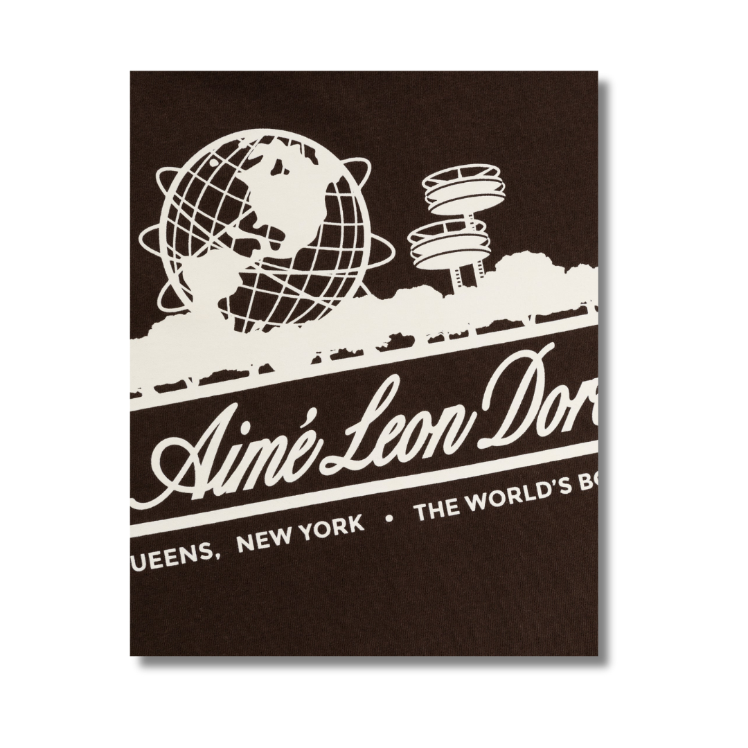 Aime Leon Dore Unisphere Short-Sleeve Tee Coffee Bean