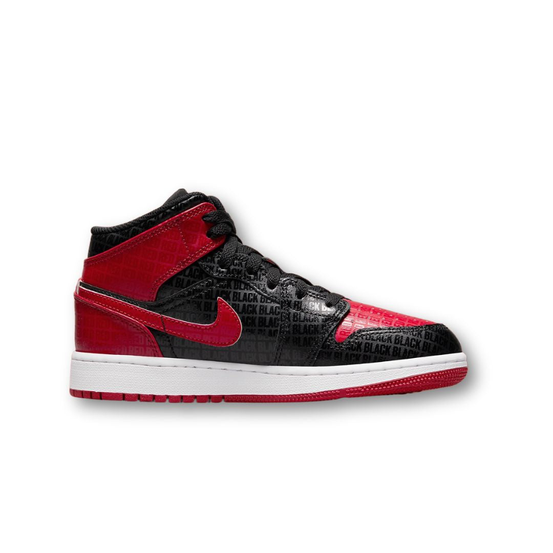 Jordan 1 Mid Bred Text (GS)