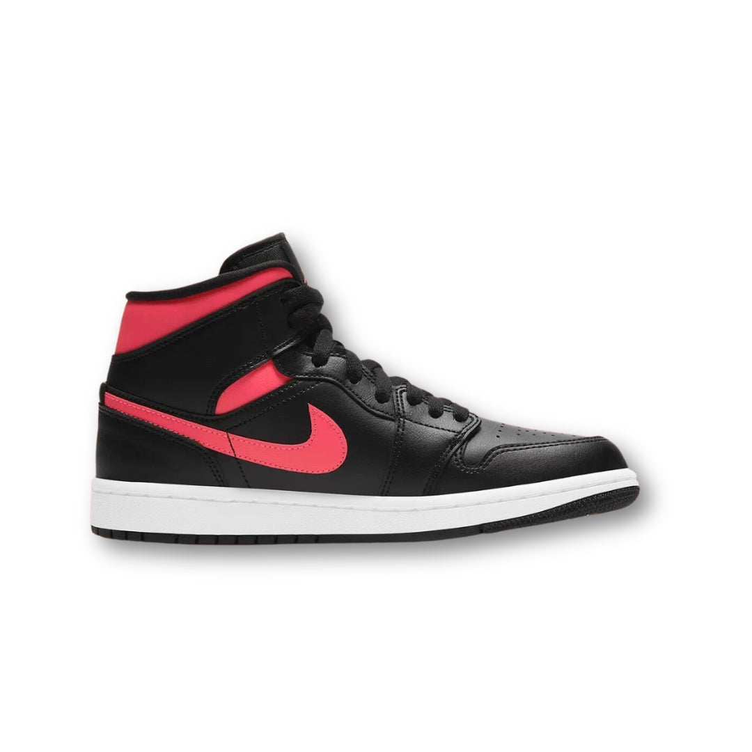 Air Jordan 1 Mid Black Siren Red (W)