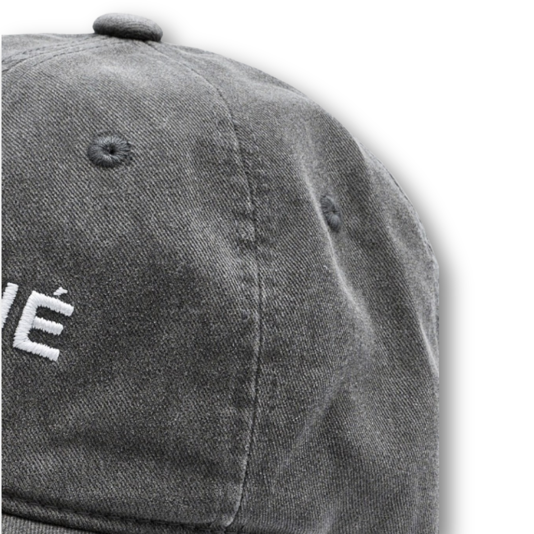 Marithé François Girbaud Denim Washing Logo Ball Cap Black