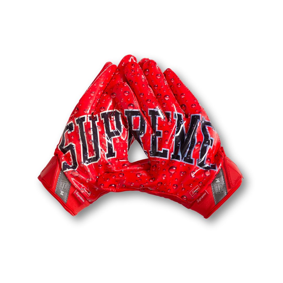 Supreme Nike Vapor Jet 4.0 Football Gloves Red