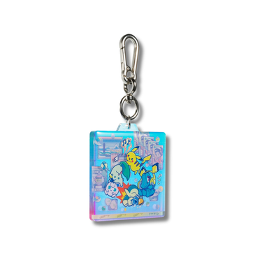 Pokemon Center Original Acrylic Keychain Pokémon Timeless Adventure Johto