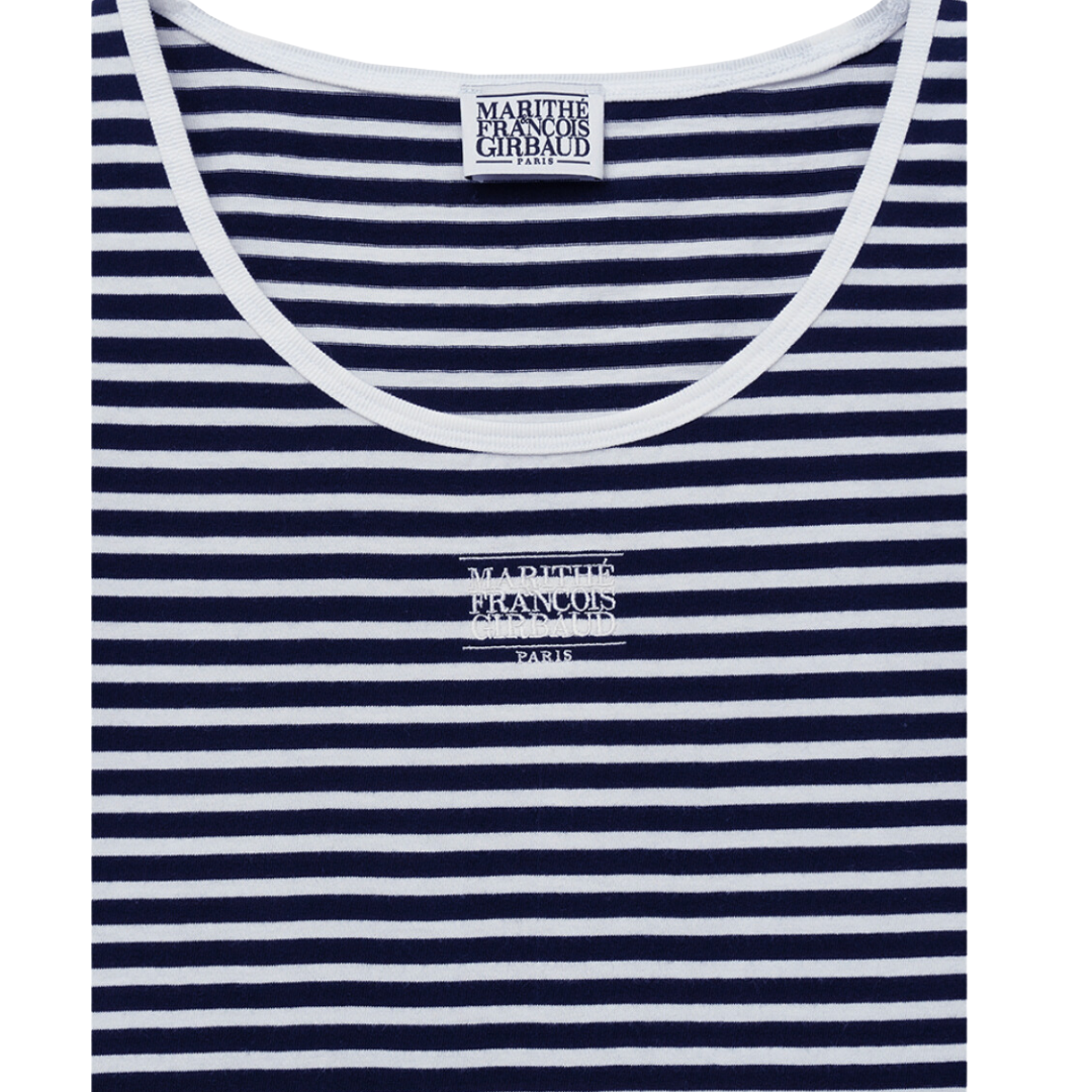 Marithé François Girbaud W Classic Logo Sleeveless Navy