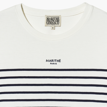 Marithé François Girbaud W Stripe Tee White