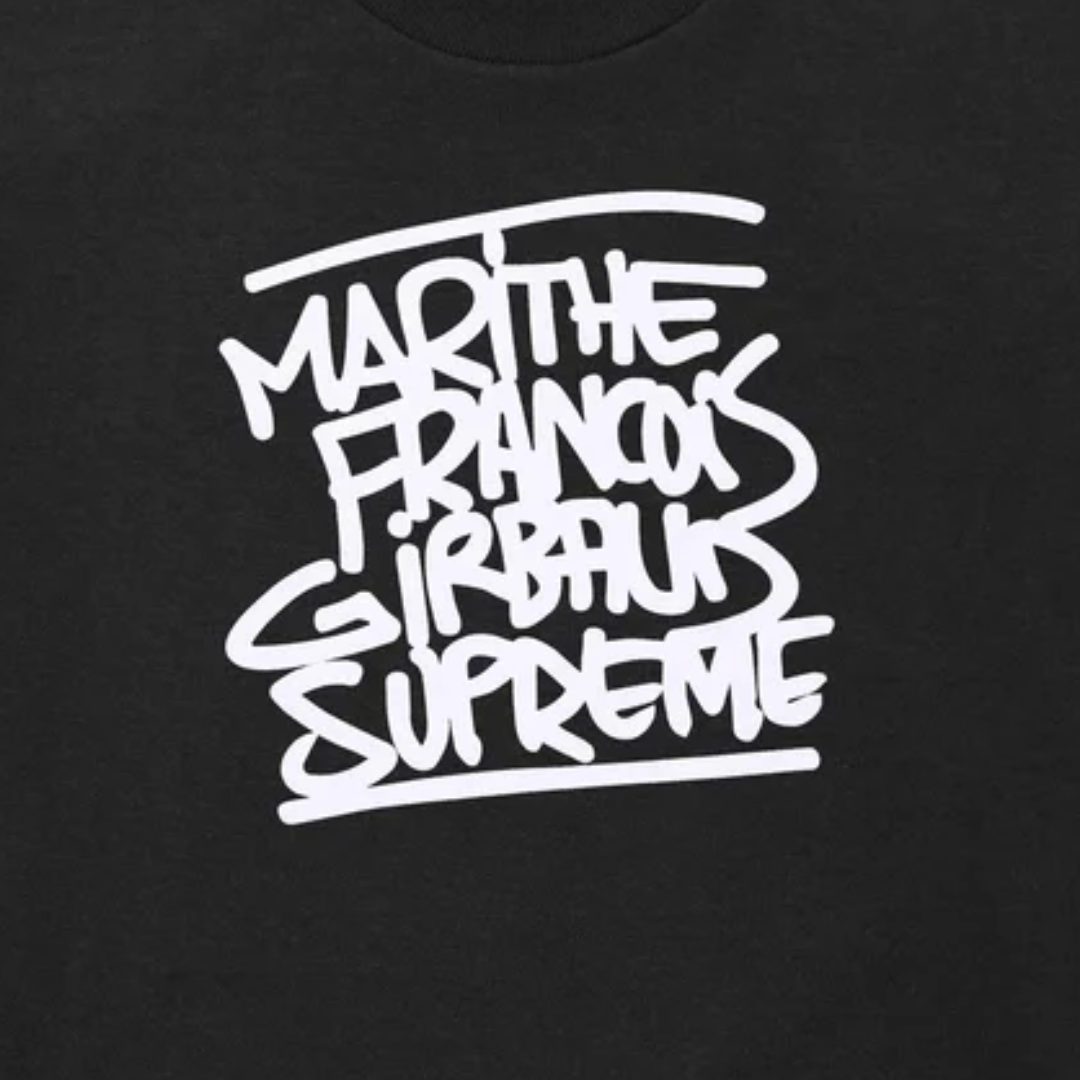 Supreme Marithé + François Girbaud Tee Black (SS25)