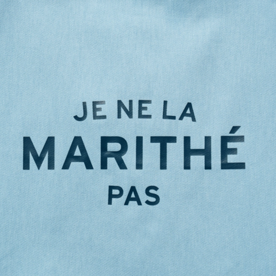Marithé François Girbaud JE NE LA Eco Bag Light Blue