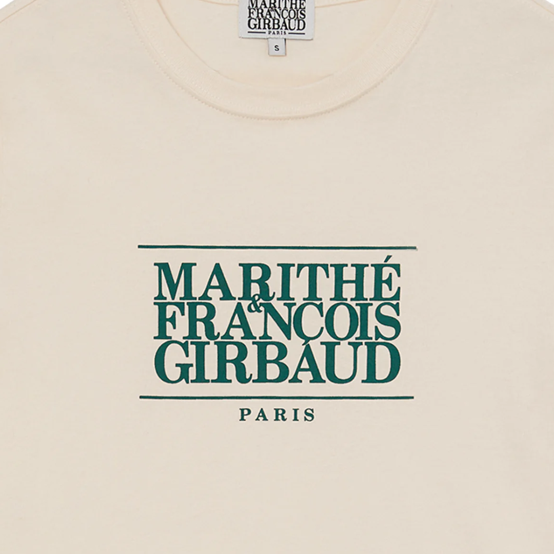 Marithé François Girbaud W Classic Logo Tee Light Beige