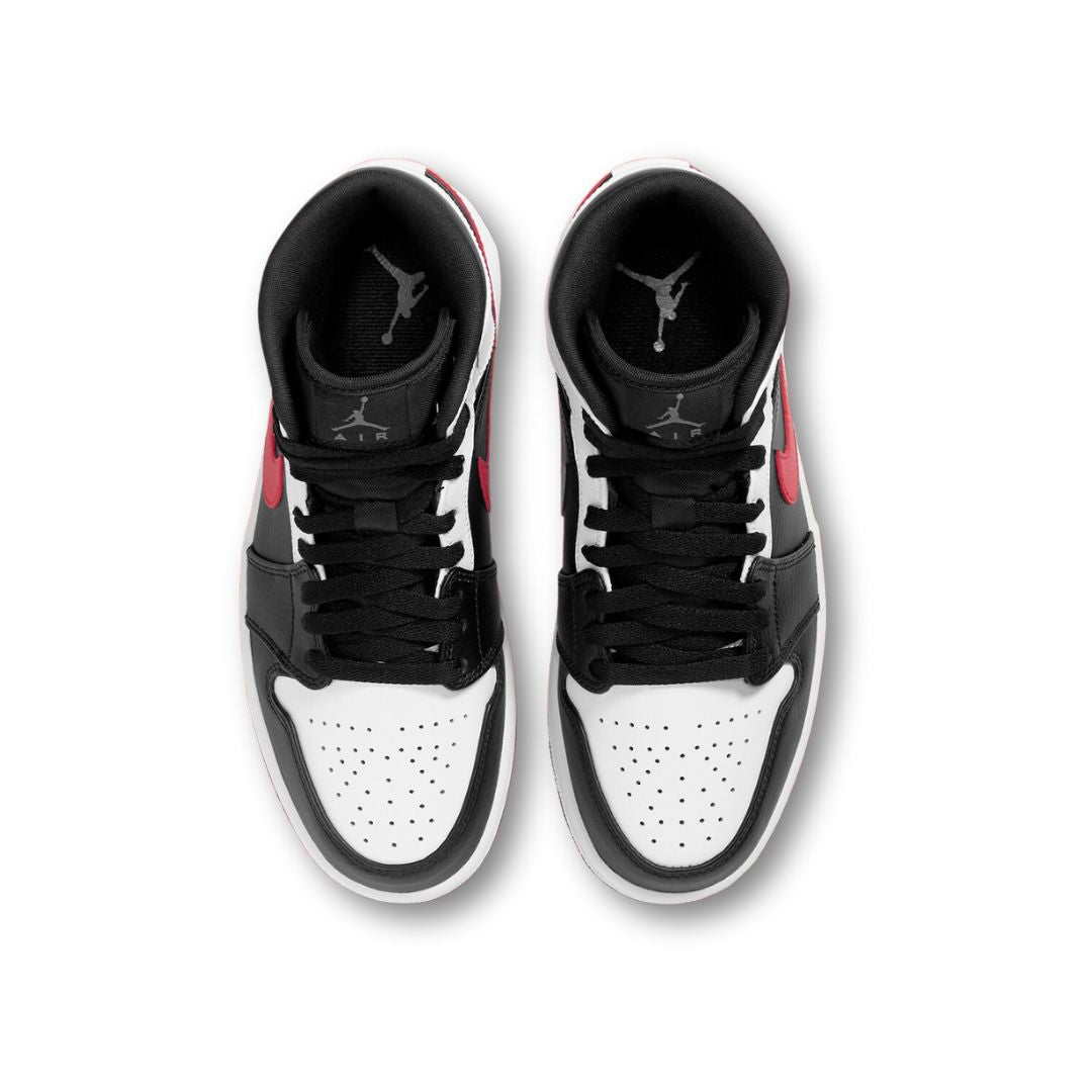 Air Jordan 1 Mid Black Chile Red White