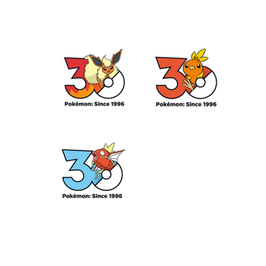Pokemon Sticker 30th Anniversary Series