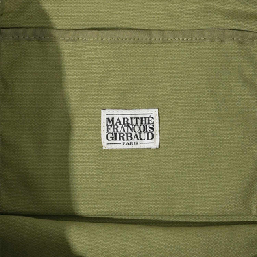 Marithé François Girbaud Classic Logo Stamp Eco Bag Olive
