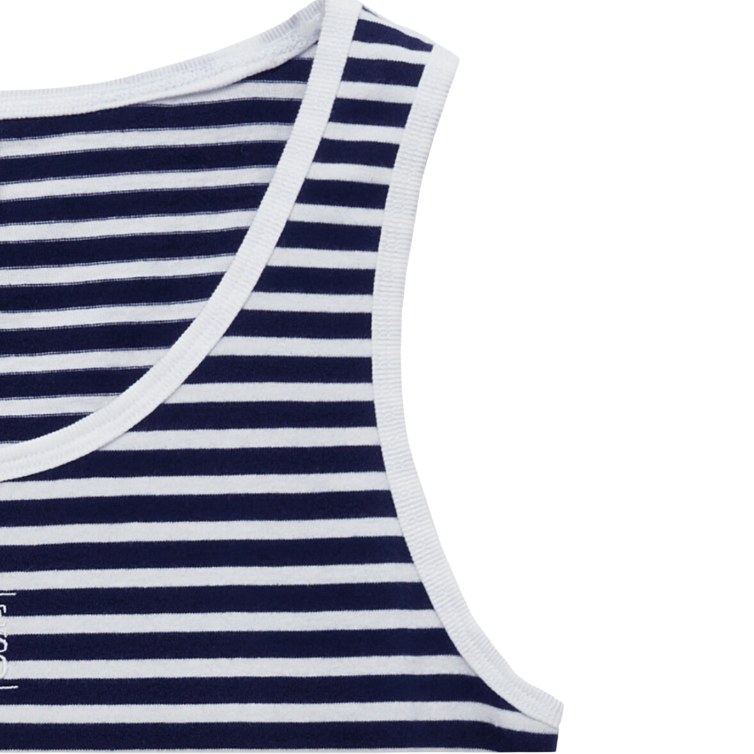 Marithé François Girbaud W Classic Logo Sleeveless Navy