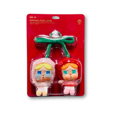 POP MART CRYBABY Crying For Love Series-Vinyl Plush Hanging Card (Love You Cherry Much)