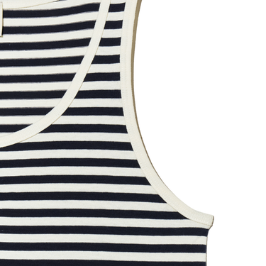 Marithé François Girbaud W CLASSIC LOGO SLEEVELESS ivory