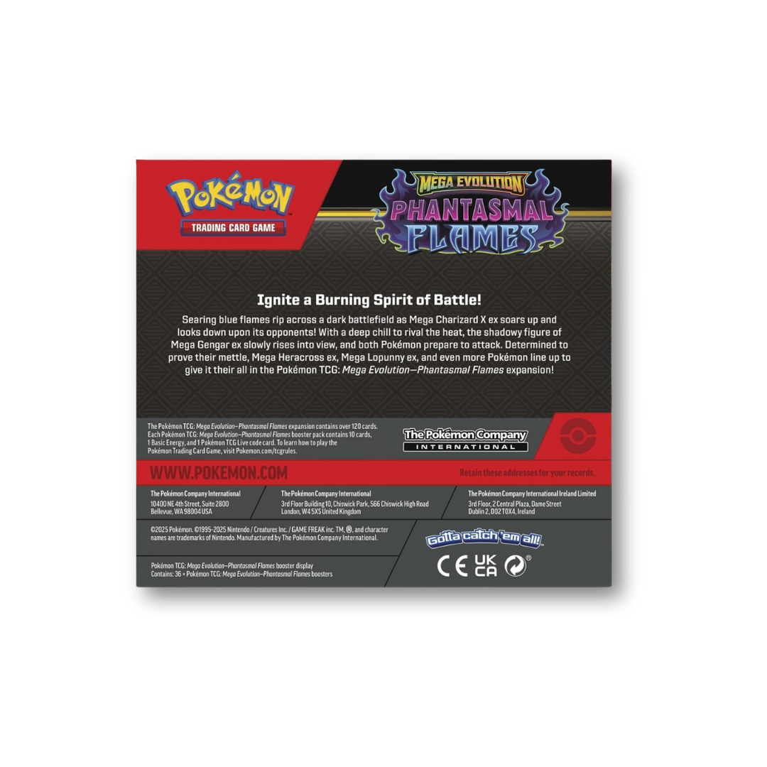 2025 Pokémon Mega Evolution Phantasmal Flames Booster Box