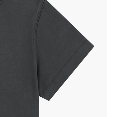 Marithé François Girbaud W Classic Logo Crop Tee Charcoal