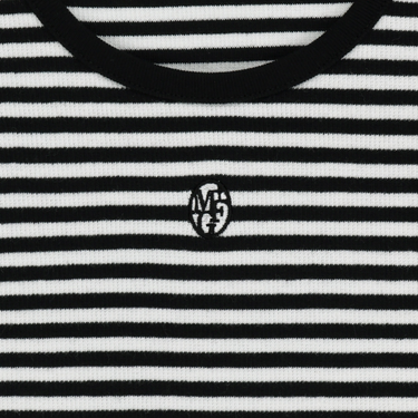 Marithé François Girbaud W Deep Neck Ringer Tee Black