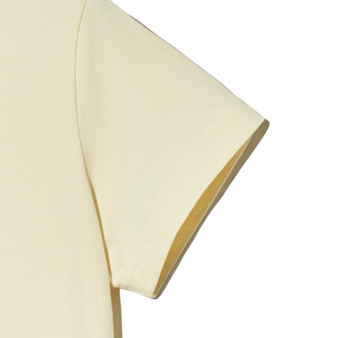 Marithé François Girbaud W Classic Logo Crop Tee Cream