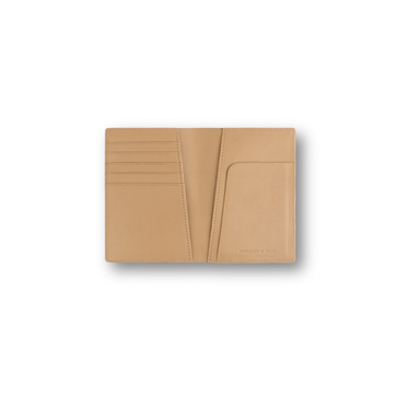 Aimé Leon Dore Croc-Embossed Nubuck Passport Holder Tan