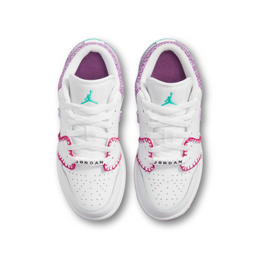 Jordan 1 Low White Light Bordeaux (GS)