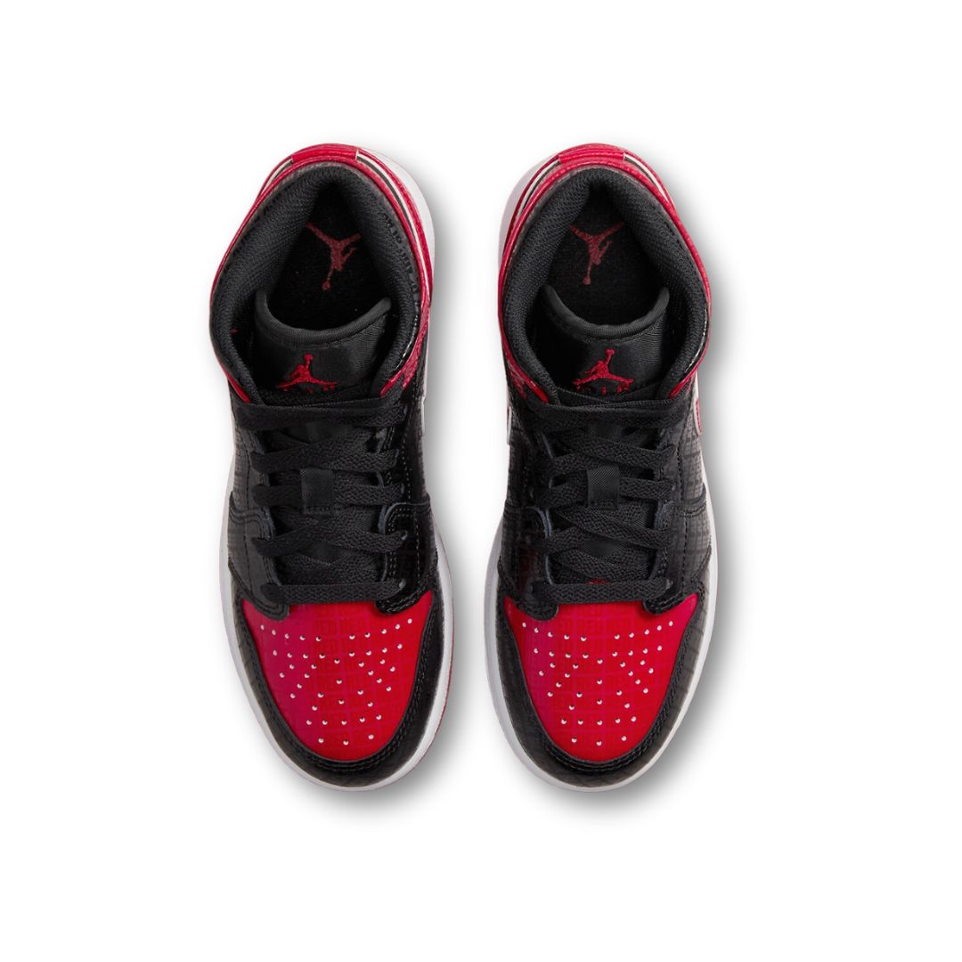 Jordan 1 Mid Bred Text (GS)