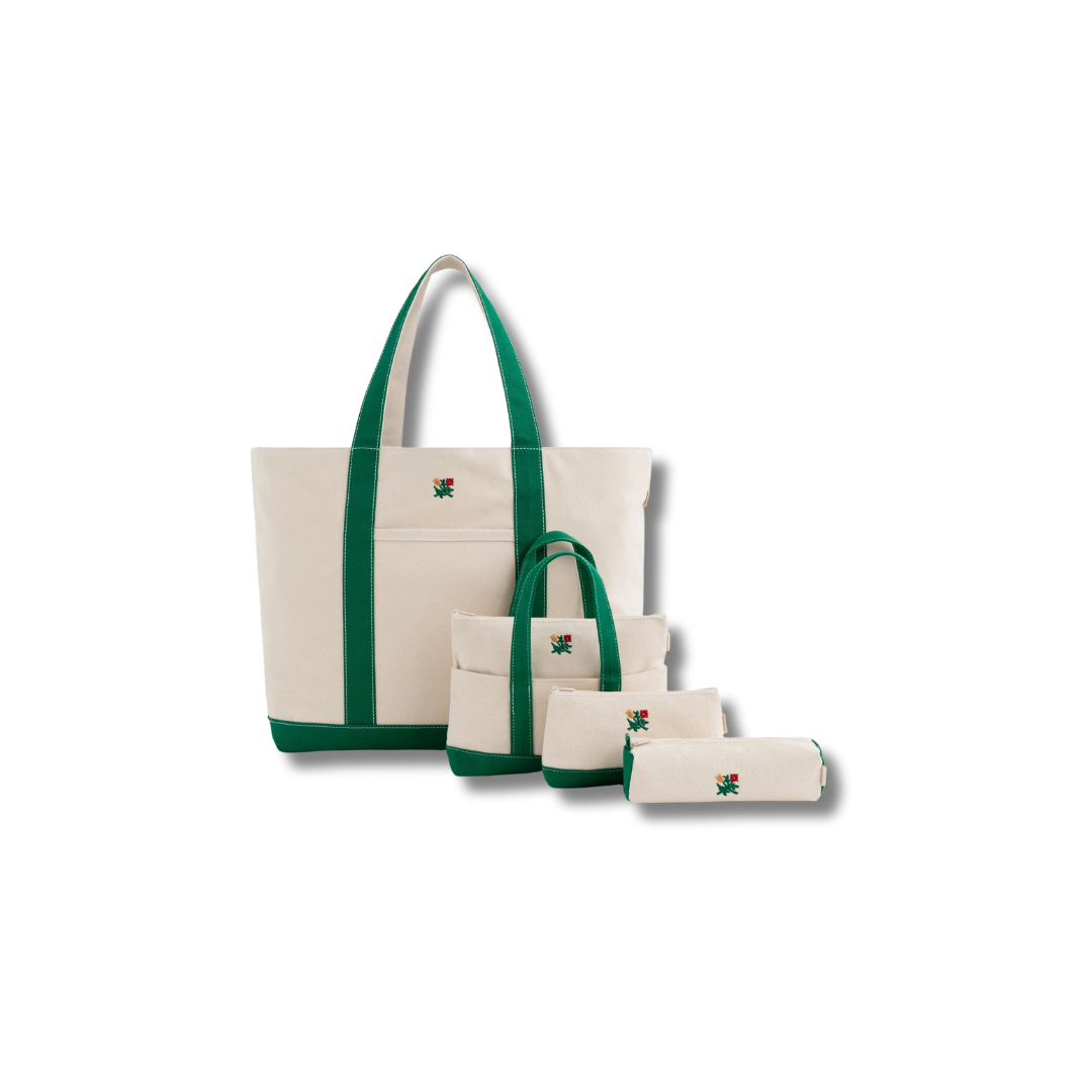 Aime Leon Dore Mini Crest Contrast Tote Bag Botanical Green – Drop Aime Leon Dore Mini Crest Contrast Tote Bag Botanical Green – Drop