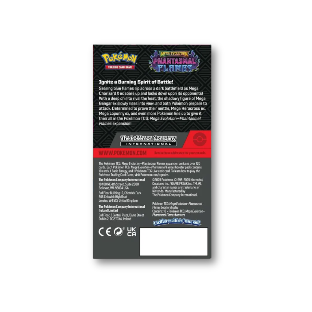 2025 Pokémon Mega Evolution Phantasmal Flames Half Booster Box