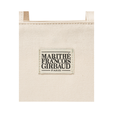 Marithé François Girbaud Classic Logo Canvas Tote Bag Natural