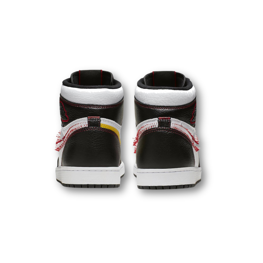 Jordan 1 Retro High Defiant White Black Gym Red