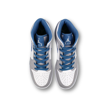 Jordan 1 Mid True Blue Cement (GS)