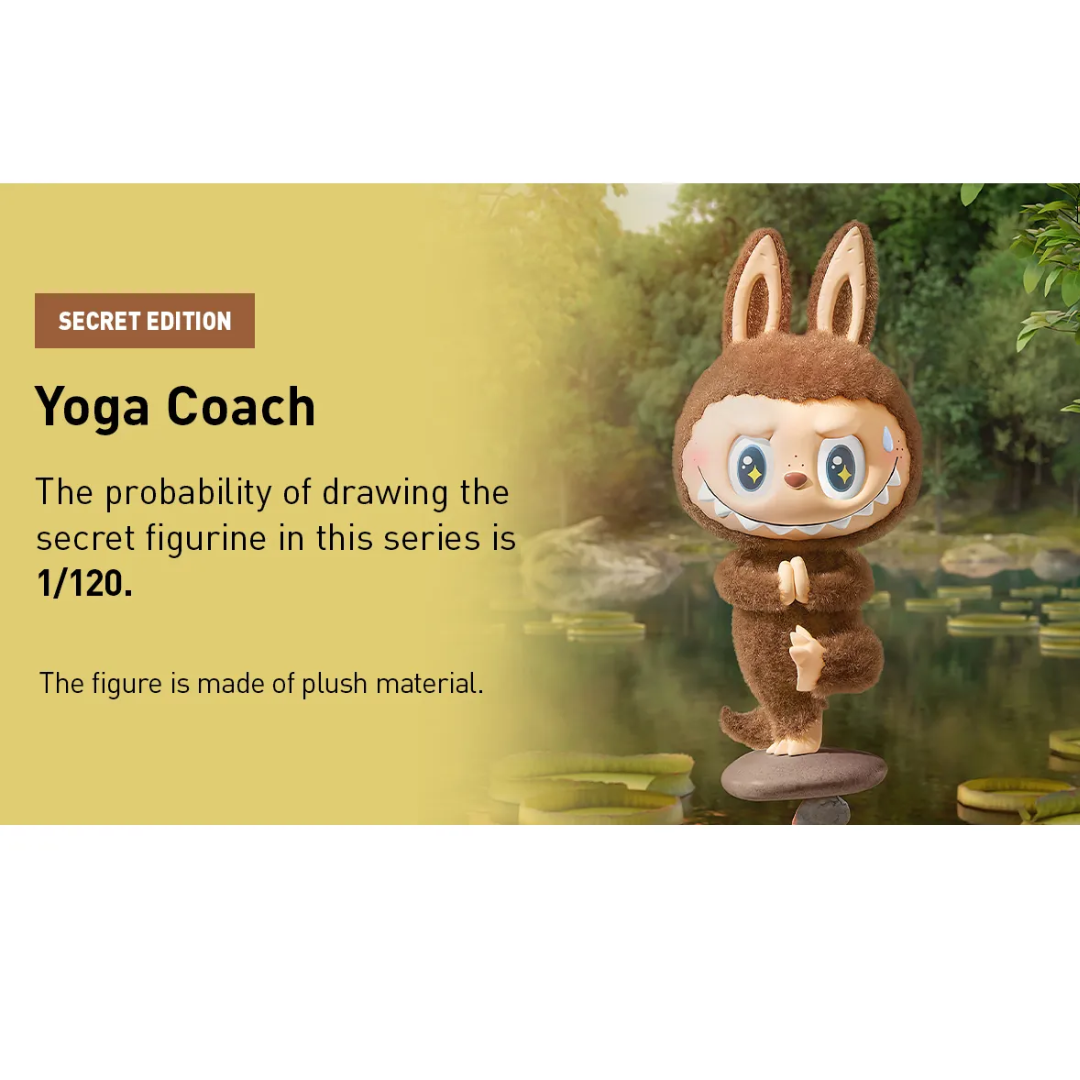 POP MART The Monster Labubu Lazy Yoga Series Figures (Individual)