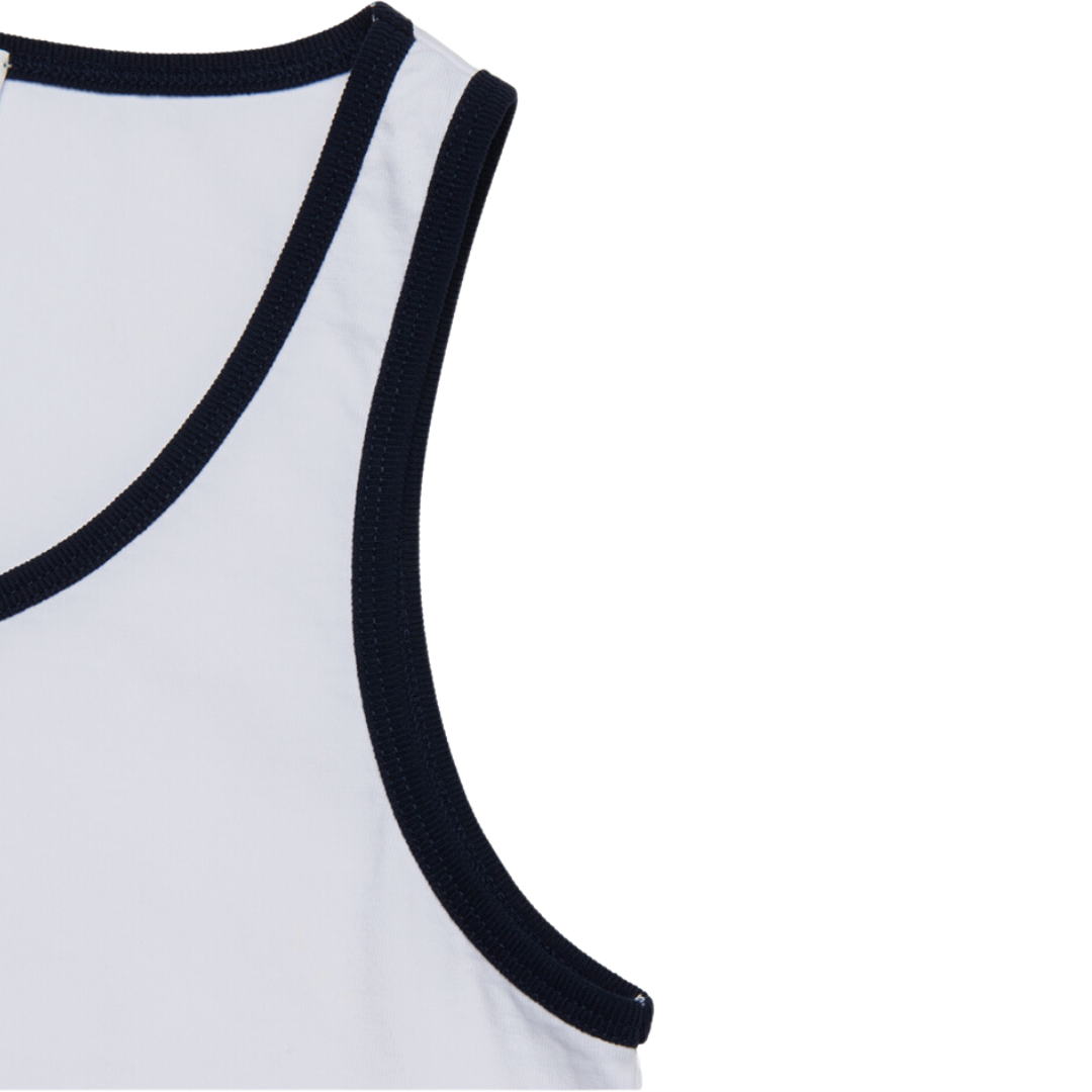 Marithé François Girbaud W Classic Logo Sleeveless White