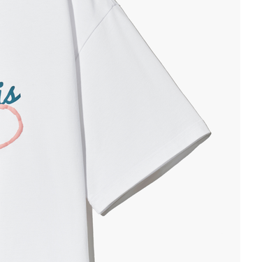 Marithé François Girbaud W Over Fit Handwriting Logo Heart Tee White