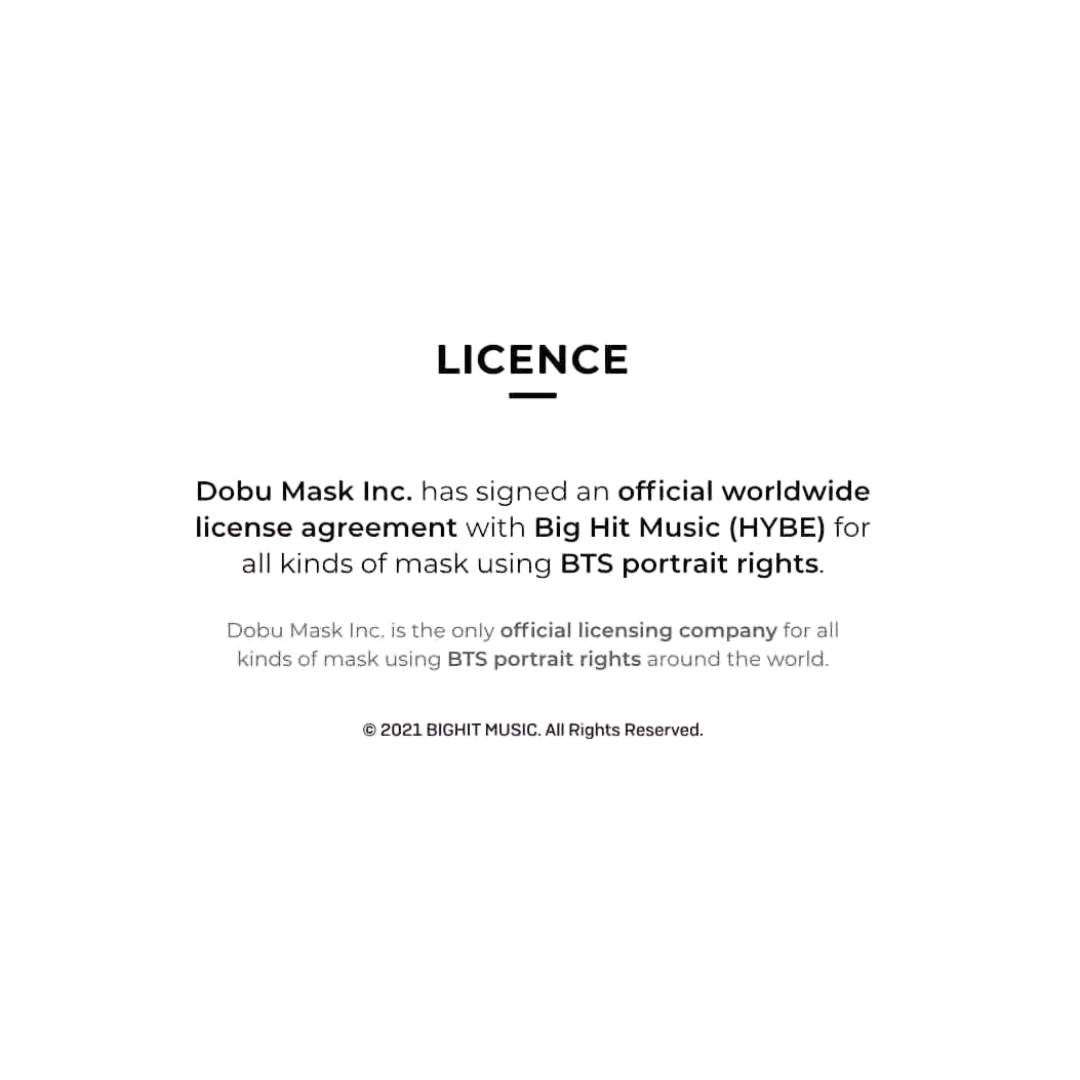 DOBU Masks BTS Breathe Together Standard Dynamite