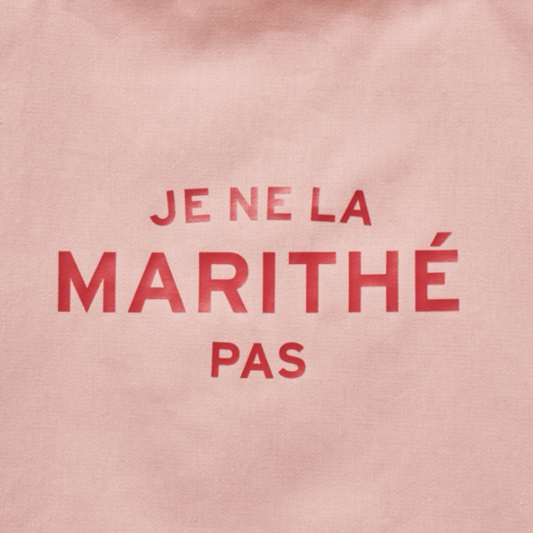 Marithé François Girbaud JE NE LA Eco Bag Baby Pink