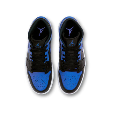 Jordan 1 Mid Hyper Royal Tumbled Leather