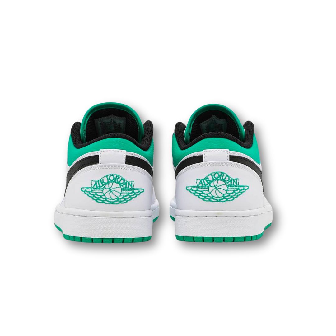 Jordan 1 Low White Lucky Green Black