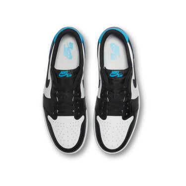 Jordan 1 Retro Low OG Black Dark Powder Blue