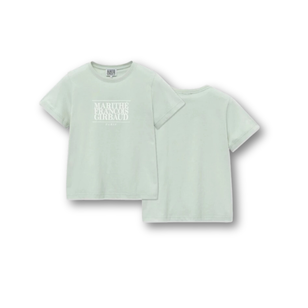 Marithé François Girbaud W Classic Logo Tee Light Green