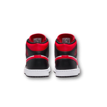 Air Jordan 1 Mid Black Fire Red (GS)
