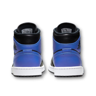 Jordan 1 Mid Hyper Royal Tumbled Leather (GS)