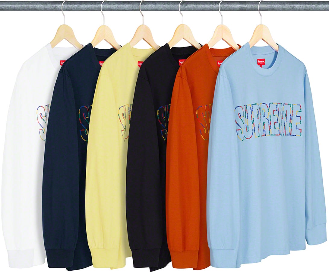 Supreme International L/S tee White