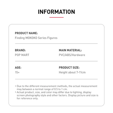 POP MART THE MONSTERS Finding MOKOKO Series Figures *Individual