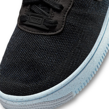 Nike Air Force 1 Low Crater Flyknit Black Chambray Blue