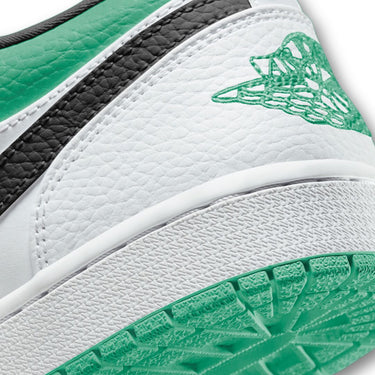 Jordan 1 Low White Lucky Green Black