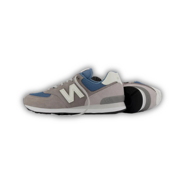 New Balance 574 Grey Navy White Leather